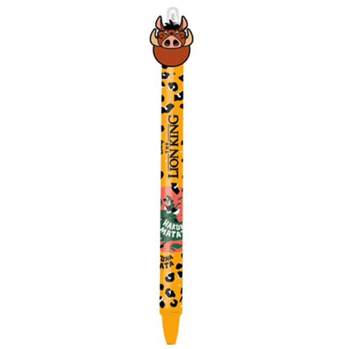 Caneta Apagavel click Rei Leão - Pumbaa - Papelaria Encantada