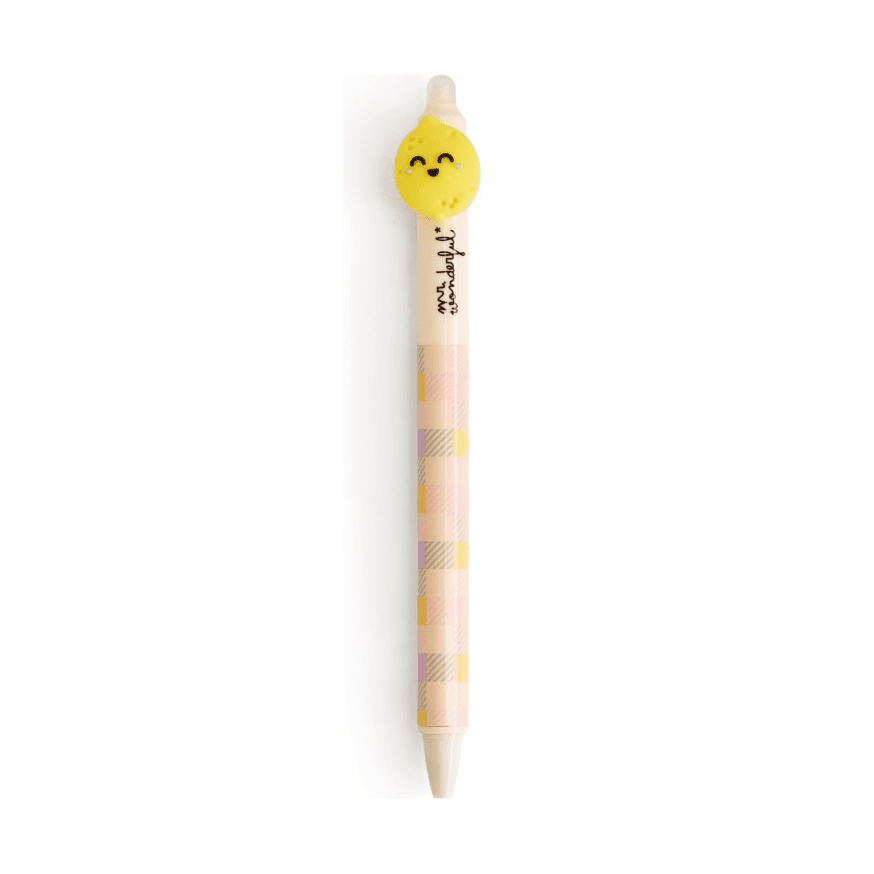 Caneta Apagável e retrátil Limão - Mr. Wonderful - Papelaria Encantada