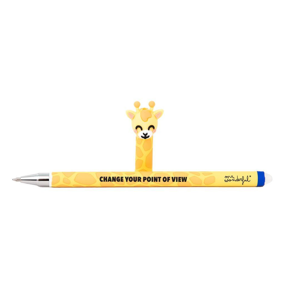 Caneta apagável Girafa Bo - Bo Mr.Wonderful - Papelaria Encantada