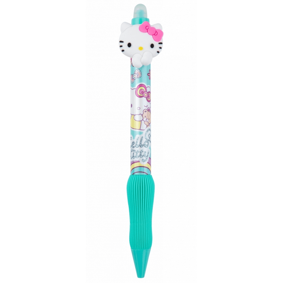 Caneta apagável Hello Kitty verde - Papelaria Encantada