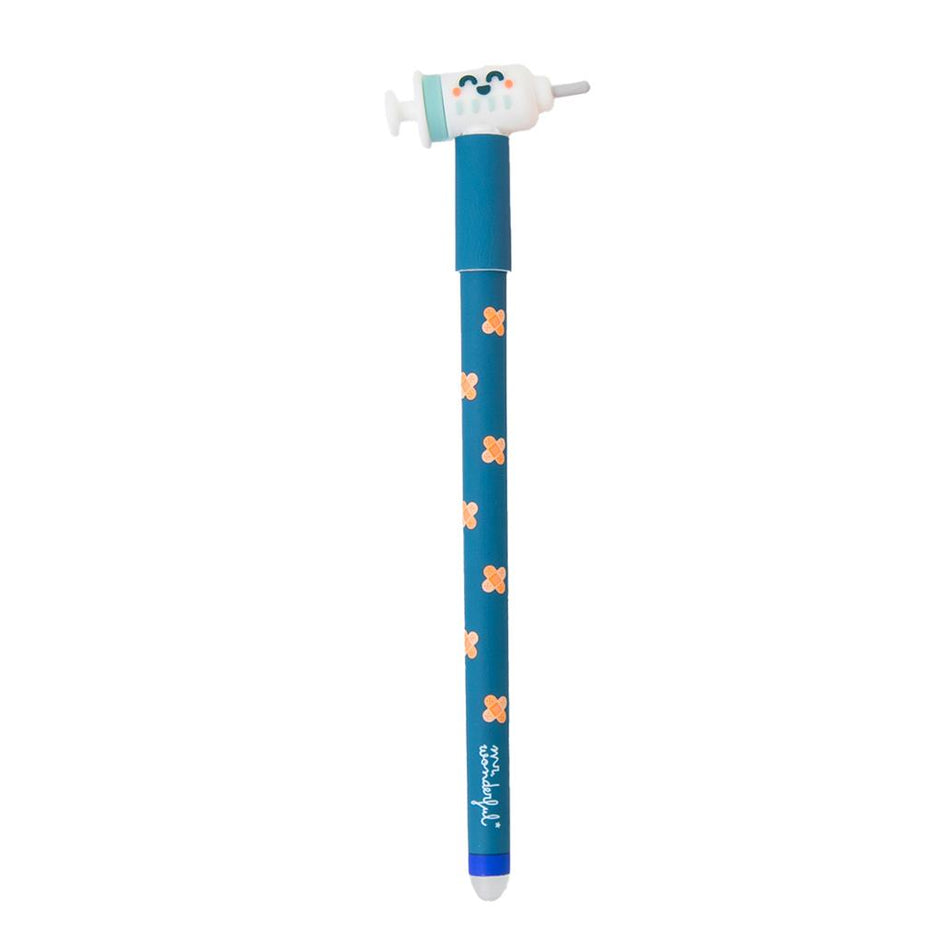 Caneta apagável Injeção Bo - Bo Mr.Wonderful - Saude - Papelaria Encantada