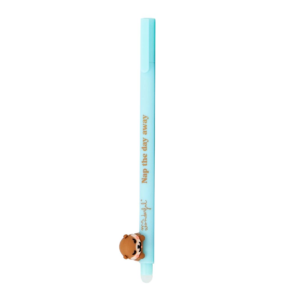 Caneta apagável Lontra Lazy Bo - bo - Nap the day away - Mr. Wonderful - Papelaria Encantada