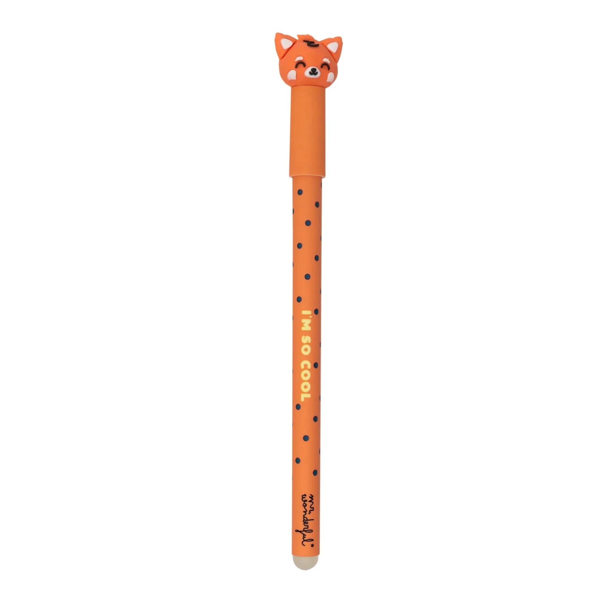 Caneta apagável Panda Vermelho Bo-Bo Mr.Wonderful - Papelaria Encantada