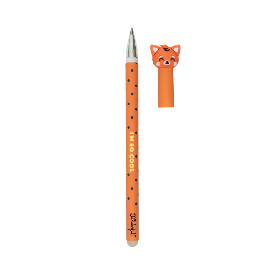 Caneta apagável Panda Vermelho Bo-Bo Mr.Wonderful - Papelaria Encantada