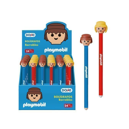 Caneta apagável Playmobil Menino - Papelaria Encantada