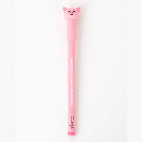 Caneta apagável Porco Bo-Bo Mr.Wonderful - Papelaria Encantada