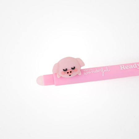 Caneta apagável Porco Lazy Bo - bo - Ready to do nothing - Mr. Wonderful - Papelaria Encantada