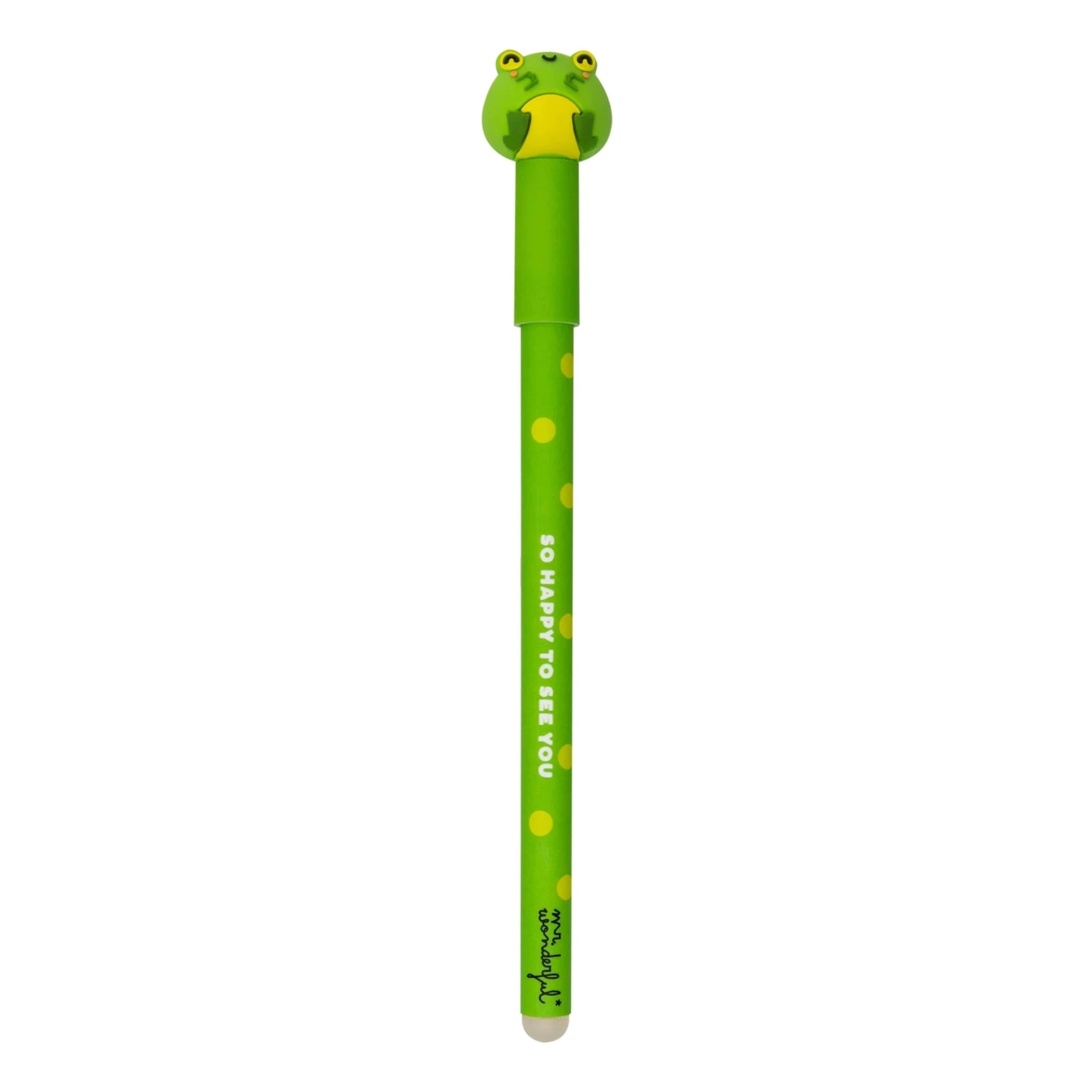 Caneta apagável Rã Bo-Bo Mr.Wonderful - Papelaria Encantada