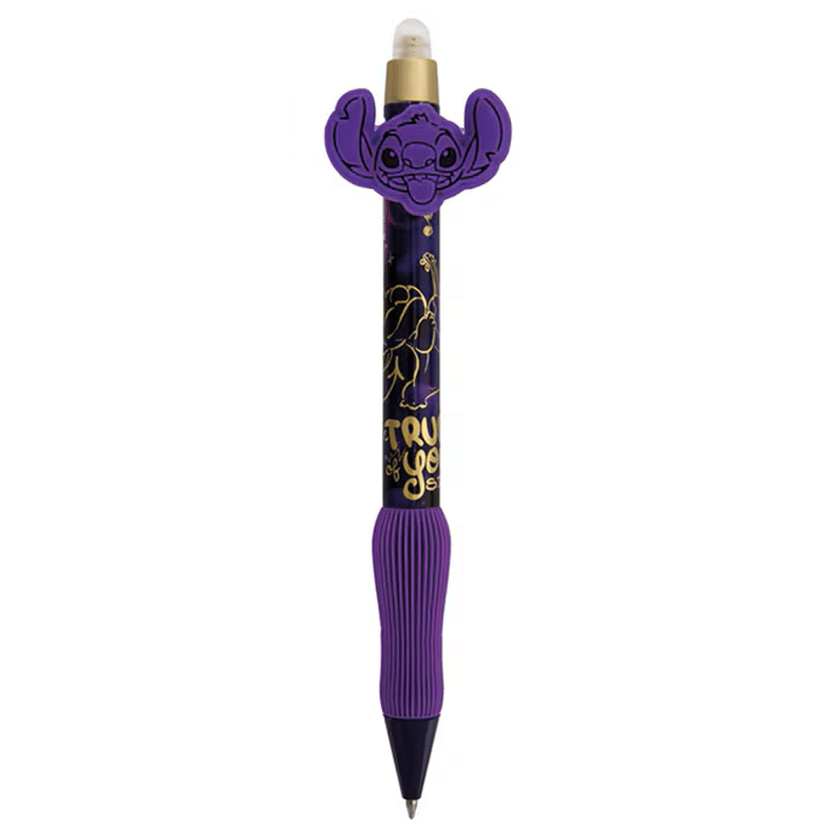 Caneta Apagavel Stitch Roxo escuro - Papelaria Encantada
