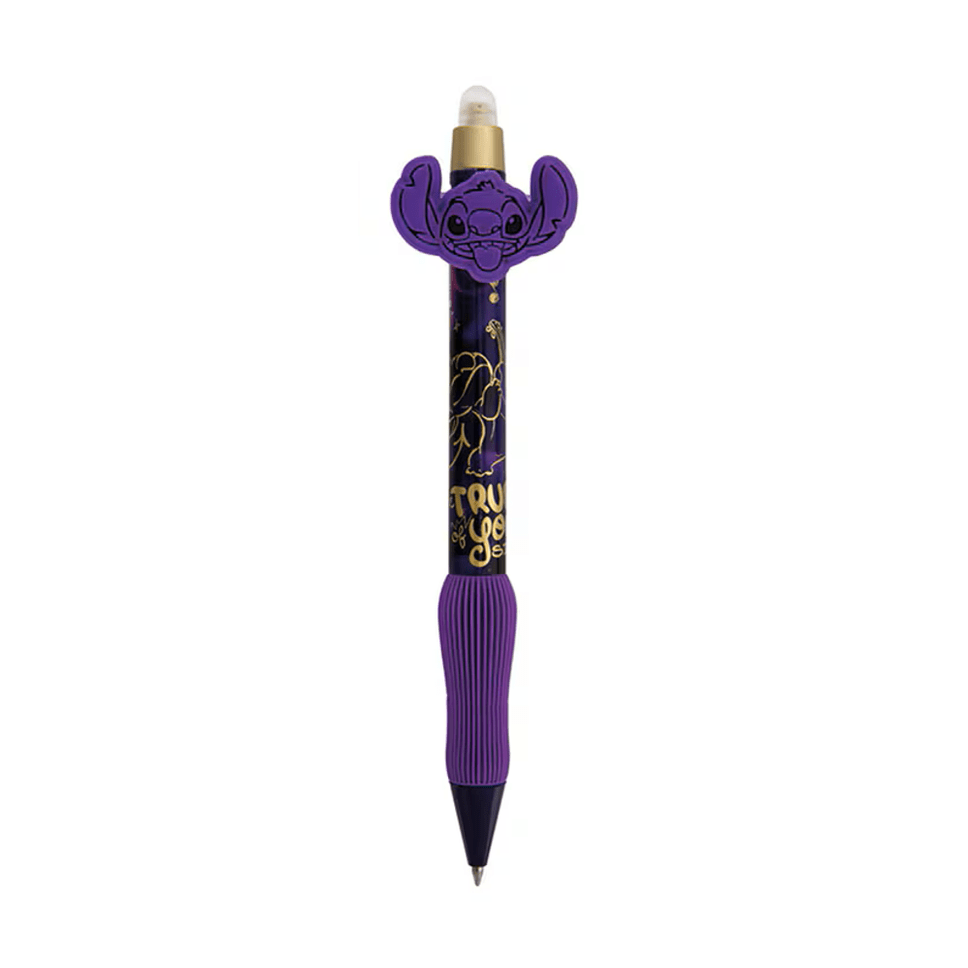 Caneta Apagavel Stitch Roxo escuro - Papelaria Encantada