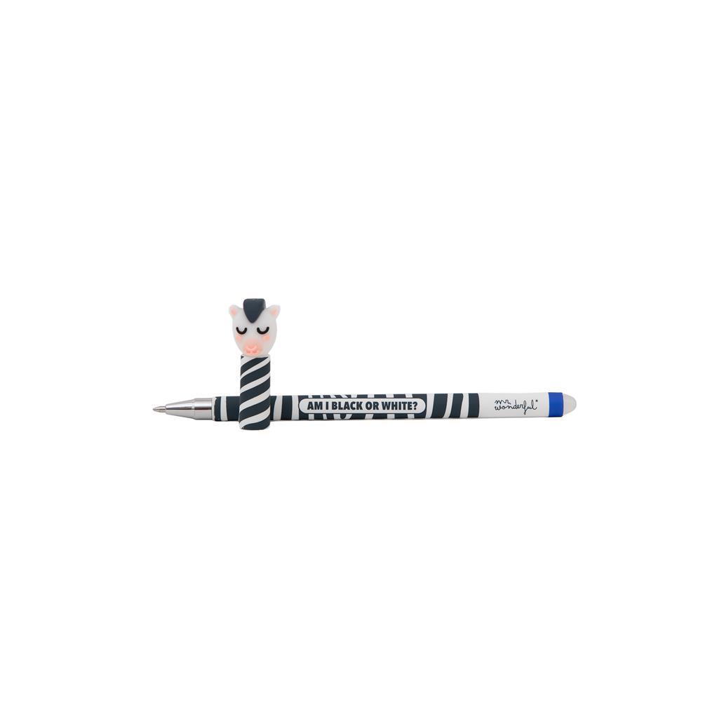 Caneta apagável Zebra Bo - Bo Mr.Wonderful - Papelaria Encantada