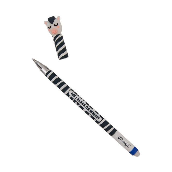 Caneta apagável Zebra Bo - Bo Mr.Wonderful - Papelaria Encantada