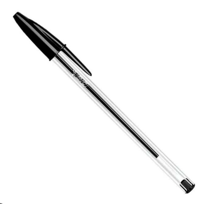 Caneta Bic Cristal Preto - Papelaria Encantada