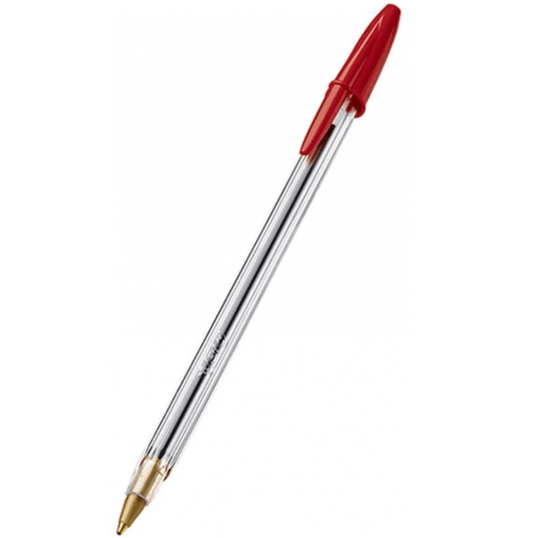Caneta Bic Cristal Vermelho - Papelaria Encantada
