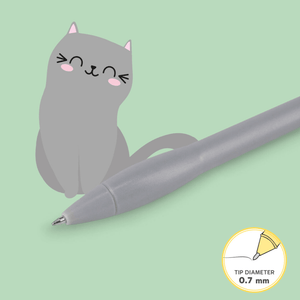 Caneta com luz Gato Legami - Papelaria Encantada