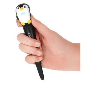 Caneta de gel anti stress Pinguim - Squeezies - Papelaria Encantada