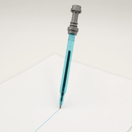 Caneta de gel LEGO Star Wars sabre de luz - Azul Claro - Papelaria Encantada