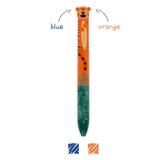 Caneta Esferográfica 2 cores Tigre - Click&Clack - Papelaria Encantada