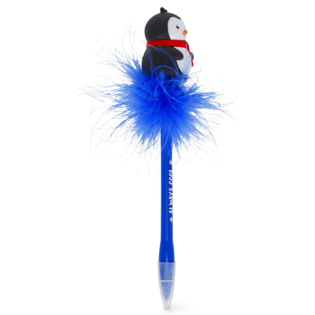 Caneta esferográfica iluminada - Pinguim - Escrever é mágico legami - Papelaria Encantada