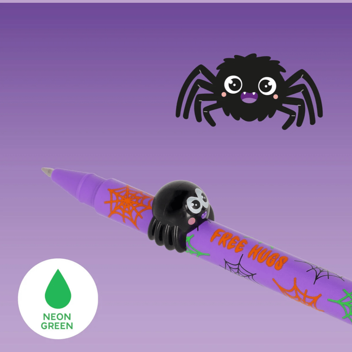 Caneta lovely friends Halloween aranha legami - Papelaria Encantada