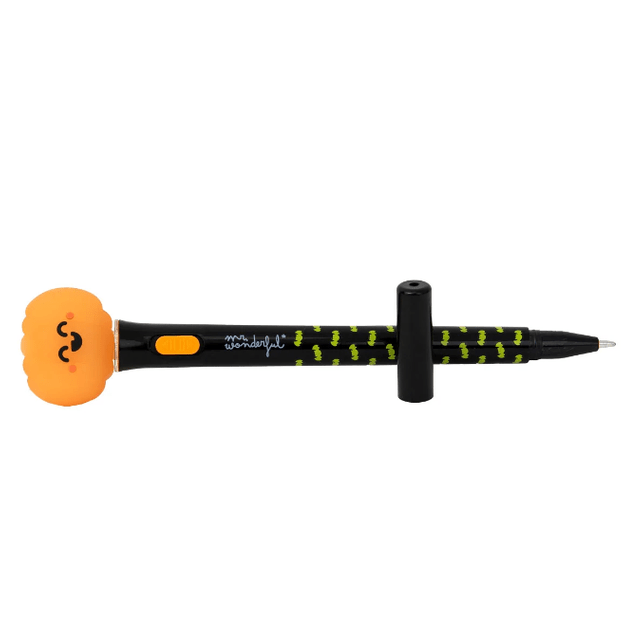 Caneta projetora - Abobora - Halloween Mr Wonderful - Papelaria Encantada
