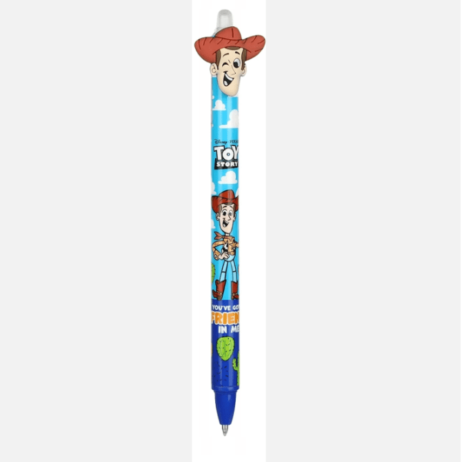 Caneta retrátil e apagável Woody Toy Story Disney - Papelaria Encantada