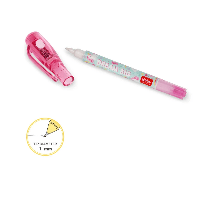 Caneta tinta invisível Unicórnio Legami - Papelaria Encantada