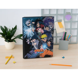 Capa com elásticos premium Naruto - Papelaria Encantada