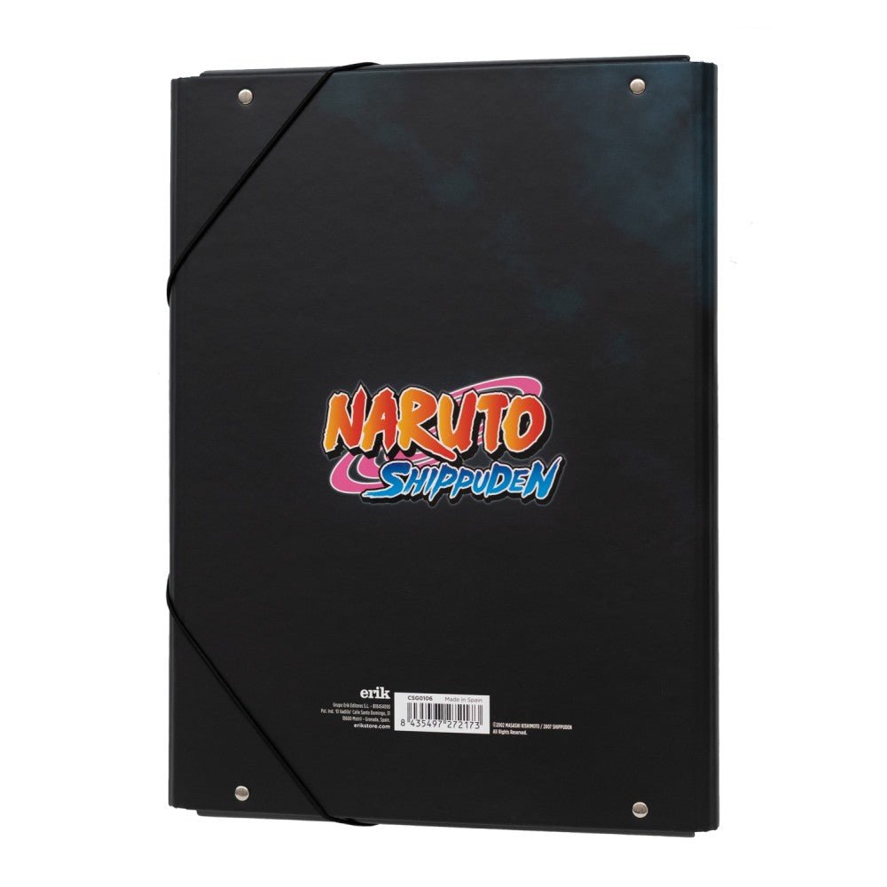 Capa com elásticos premium Naruto - Papelaria Encantada