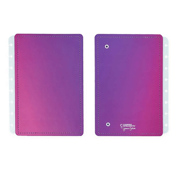 Capa e contracapa para Caderno Inteligente Ultraviolet - Papelaria Encantada
