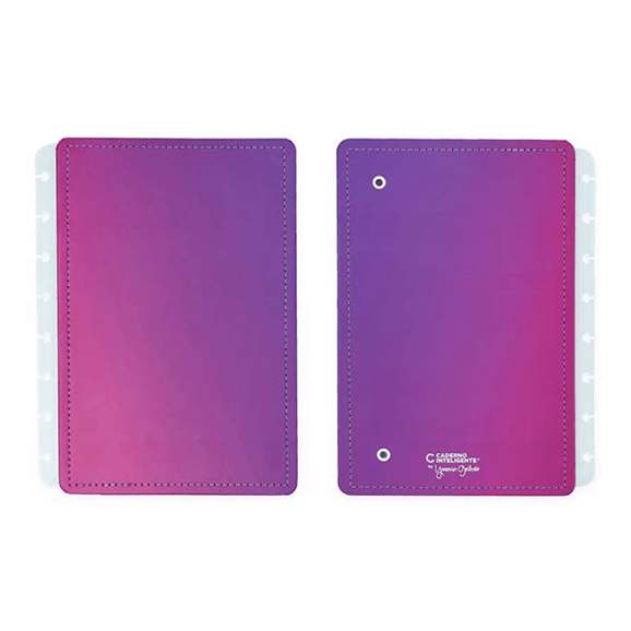 Capa e contracapa para Caderno Inteligente Ultraviolet - Papelaria Encantada