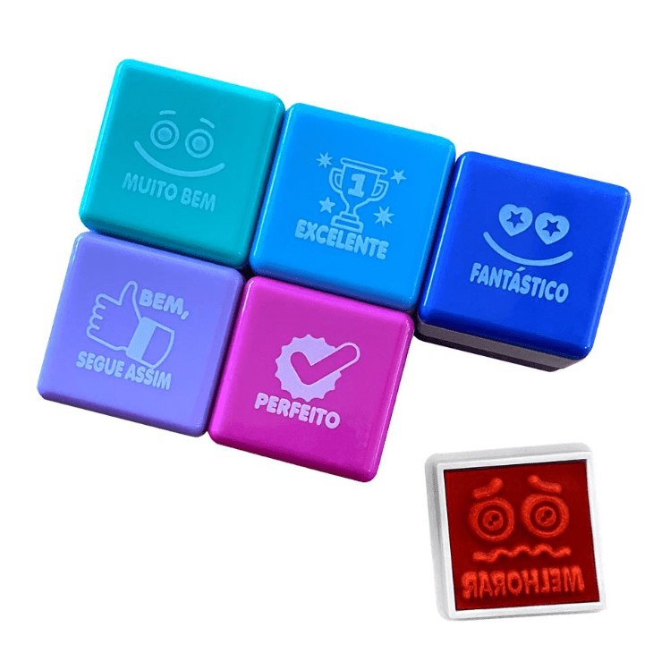 Carimbos Motivacionais para Professores - Português Pack de 6 - Papelaria Encantada