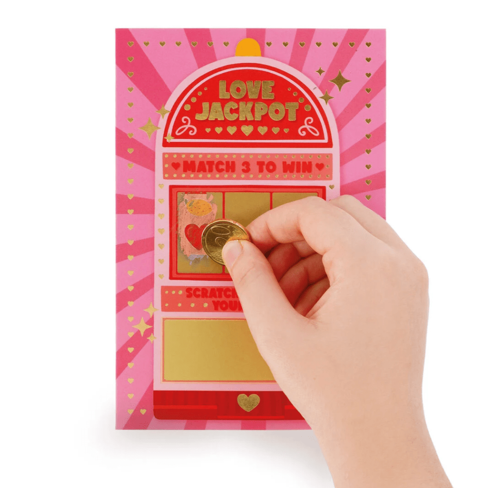 Cartão de felicitações "Raspe para revelar" - Prémio do Amor - Legami - Papelaria Encantada