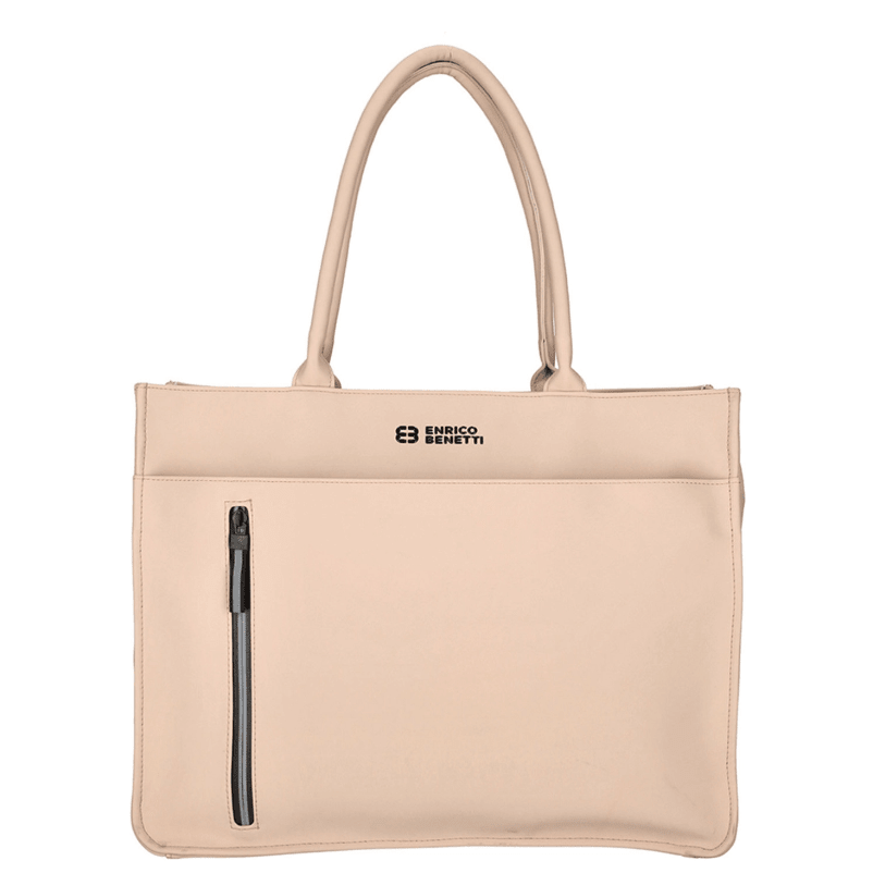 Carteira Impermeável Bergen Rosa Pastel Enrico Benetti C/ comp. 17" - Papelaria Encantada