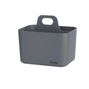 Cesto de organização Litem Porta Vita Mini Cinza - Papelaria Encantada
