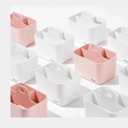 Cesto de organização Mini Rosa Litem - Papelaria Encantada