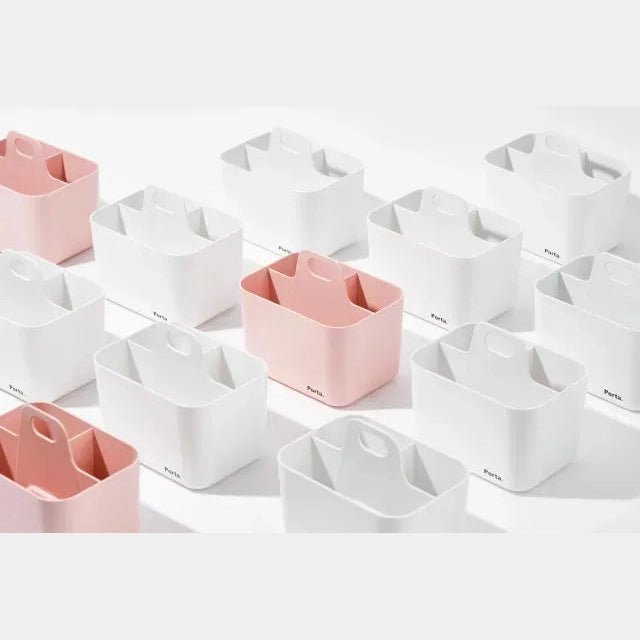 Cesto de organização Mini Rosa Litem - Papelaria Encantada