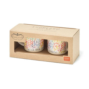 Chávenas de café - Expresso para dois - Arco Íris - Legami - Papelaria Encantada