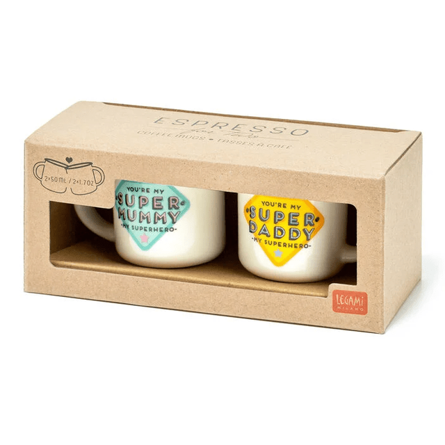 Chávenas de café - Expresso para dois - Pai e Mãe Legami - Papelaria Encantada