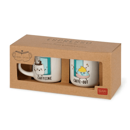 Chávenas de café - Expresso para dois - Poo New Bone - Legami - Papelaria Encantada