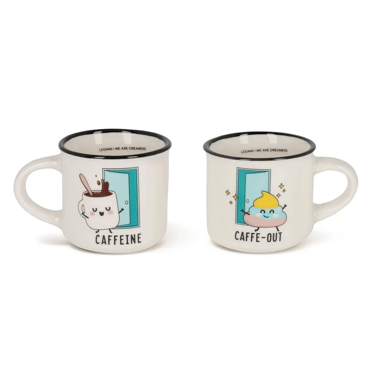 Chávenas de café - Expresso para dois - Poo New Bone - Legami - Papelaria Encantada