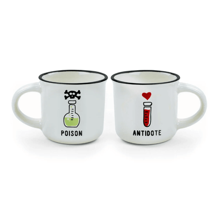 Chávenas de café - Expresso para dois - Veneno e Antídoto - Legami - Papelaria Encantada