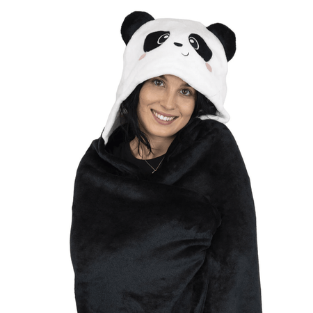 Cobertor com capuz Panda - Cosy Hugs - Legami - Papelaria Encantada