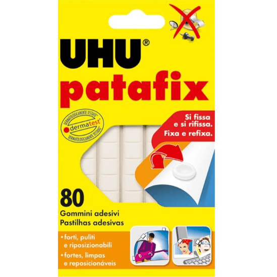 Cola Patafix UHU Branca - Papelaria Encantada