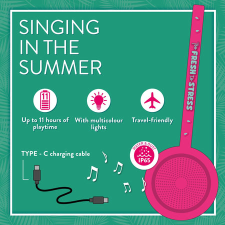 Coluna de som à prova de agua Legami - Singing in the summer - Papelaria Encantada