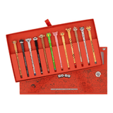 Conjunto 12 canetas apagáveis Bo - Bo - Animais Mr. Wonderful - Papelaria Encantada