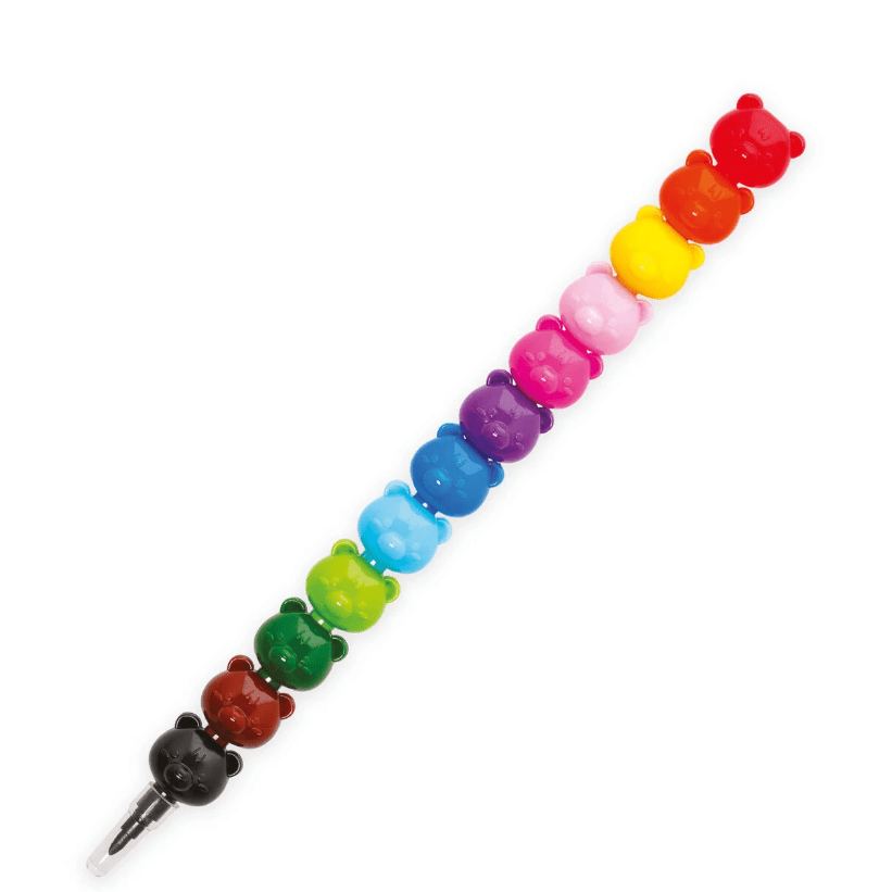 Conjunto 12 lápis de cera empilháveis Dream in Colour Ursinho Legami - Papelaria Encantada