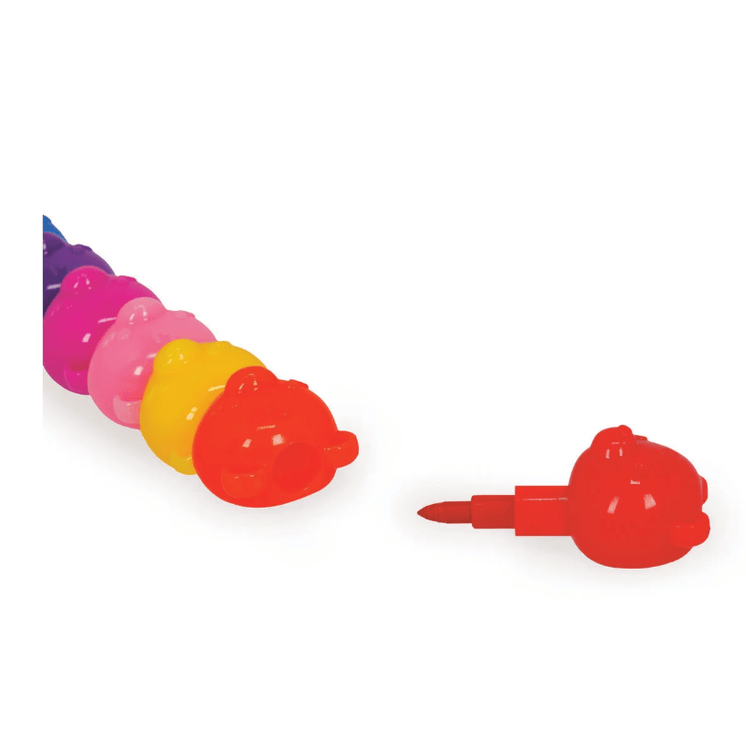 Conjunto 12 lápis de cera empilháveis Dream in Colour Ursinho Legami - Papelaria Encantada
