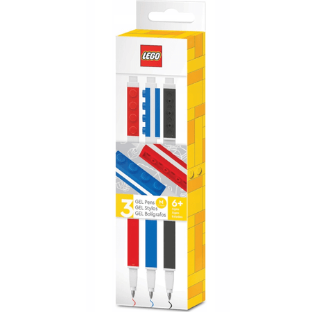 Conjunto 3 canetas Lego - Papelaria Encantada