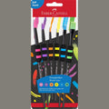 Conjunto 6 pinceis pretos Faber-Castell - Papelaria Encantada